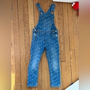 Boden Blue Floral Denim Overalls - Size 4 / 5